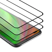 Cadorabo CADORABO Oppo Reno4 Z - Zaščitna folija v transparentno s čarno - 3-pack Kaljeno steklo za zaščito zaslona s trdoto 9H in 3D dotikom, (20553239)