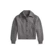 Polo Ralph Lauren Pletena jopica 211B17757002 Temno siva Relaxed Fit