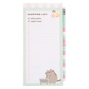 shumee Pusheen - Magnetni zvezek/nakupovalni seznam za hladilnik + svinčnik (10 x 21 cm)