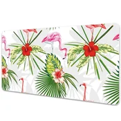Decormat Podloga za mizo Flamingi in cvetovi 90x45 cm