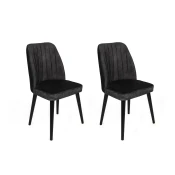 Hanah Home Set 2 trpezarijske stolice Crna