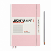 Notebook Medium (A5) Hardcover, Linije, Svetlo roze