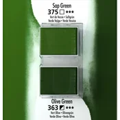 Daler Rowney Akvarelna barva Aquafine set 2 sap green/olive green