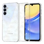 Prozoren TPU gel ovitek Techsuit SparkleSkin za Samsung Galaxy A15