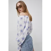 Bluza Levis za žene, boja: bijela, s uzorkom