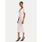 Elisabetta Franchi Pletena obleka AM-53S-51E2 Roza Slim Fit