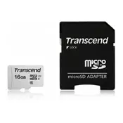 TRANSCEND MICRO SD 16GB + SD adapter TS16GUSD300S-A