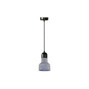 Luster na kablu TERRAZZO 1xE27/60W/230V precnik 12 cm siva