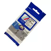 FENIX TZ-M931 MAT SREBRN trak - ČRN izpis (TZM931, TZE-M931), 12mm trak, dolžine 8m, laminated - obstojen v ekstremnih pogojih