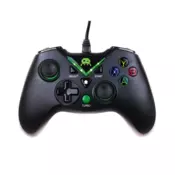 Gamepad Freaks And Geeks - Wired Controller - 3m Extra Long Cable - Black