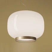 Foscarini Chouchin Reverse 1 E27 LED zlata/bela - Kuhinja - Dizajn - opal, zlato, belo - Steklo