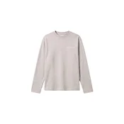 Calvin Klein Dolga pižama Cotton Classics pegasto siva
