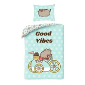 shumee Bombažna posteljnina 140x200 Pusheen Kitten