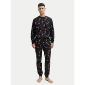 JACK & JONES Obleka za doma JACTRISTAN travnato zelena/rdeča/črna/bela