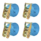 shumee Tovorni vezni trak 4 kosi 2 toni 6mx38mm modre barve