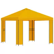 Gazebo 3 x 3 m Žuta Poliester i celik 190 gsm