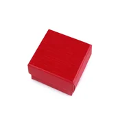 Škatlica za nakit 5,5x5,5 cm - rdeče bleščice (2 kosa)