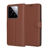 Etui Techsuit Leather Folio za Xiaomi 14 - rjav