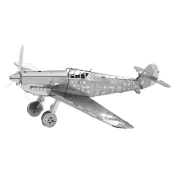 Metal Earth 3D metalna maketa Nemacki lovacki avion Messerschmitt, Srebrne boje