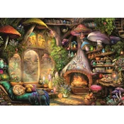 Ravensburger - Puzzle Koča z gobami - 1 000 kosov