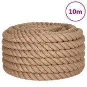 Vidaxl Vrv iz jute 10 m dolžina 50 mm debelina
