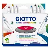 GIOTTO Turbo maxi glitter flomasteri, 6 komada 4266 00