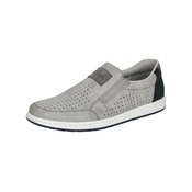 RIEKER Slip On cipele, siva / crna