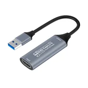 INF 4K HDMI snemalna kartica USB 3.0 za pretakanje v živo in snemanje Grey, (5000289857)