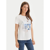 DKNY Majica P61MPWNA Bela Regular Fit