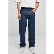 Mens Jeans Spray Logo Dark Blue/Washed