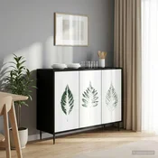 vidaXL Strani šal HANAU Črni hrast 102 x 33 x 76 cm Inženirski les