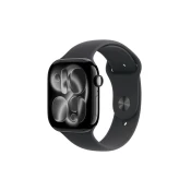 APPLE Watch S11 GPS 46mm Jet Black Aluminium Case with Black Sport Band - M/L (meux4rk/a)
