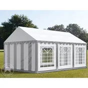 Paviljon profesionalni 6x3m bela/siva s stranicami PVC 700g/m2