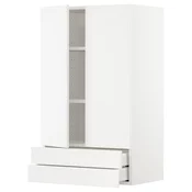 METOD / MAXIMERA Zidni ormaric s 2 vrata/2 fioke, bela/Veddinge bela, 60x100 cm