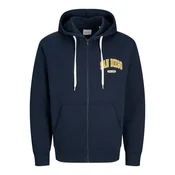 JACK & JONES Jopa na zadrgo JJEBradley marine / rumena / bela