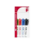 Komplet markerjev za belo tablo, 1-3 mm, stožčasta konica, ICO Plan, 4 različne barve, 4 kosi