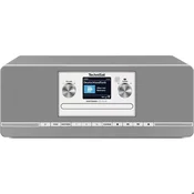 Radio TechniSat CD DAB+ FM Bluetooth USB 2×5 W digitradio 372 srebrna