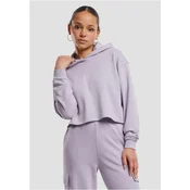 Womens Oversized Hoodie Light Terry - Purple