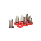 Starter set of 6 pastry nozzles, tritan - de Buyer brand