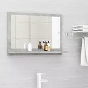 vidaXL Kopalniško ogledalo betonsko sivo 60x10,5x37 cm iverna plošča