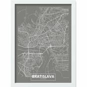 Plakat u okviru 40x55 cm Bratislava - Wallity