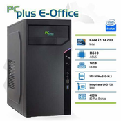 PCPLUS e-Office i7-14700 16GB 1TB NVMe SSD namizni DOS