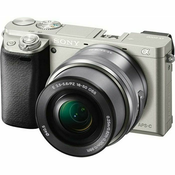 Digitalni fotoaparat Sony Alpha 6100, ILCE-6100LS, mirrorless + E PZ 16-50mm f/3.5-5.6 OSS, Silver ILCE6100LS.CEC