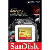 SanDisk 128GB Extreme CompactFlash card UDMA 7 VPG-20 spominska kartica