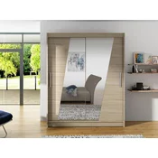 Garderobna omara Atlanta 155 (Sonoma hrast) Sonoma hrast, 200x150x58cm, Vrata omare: Drsna