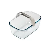 Airfryer dish, with removable handle, heat-resistant glass, 20 x 14 cm
