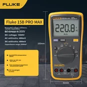 Fluke Digitalni multimetar 15B PRO MAX, CAT II 1000V