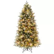Northix 180 cm umetno božično drevo z LED lučkami, 806 konic, osvetljeno