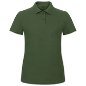 MAJICA KRATKI RUKAVI POLO B&C ID.001/WOMEN 180G TAMNO ZELENA S!!