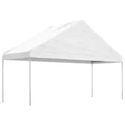 Vidaxl vidaXL Vrtni šotor s streho, bel, 5,88 x 2,23 x 3,75 m, polietilen